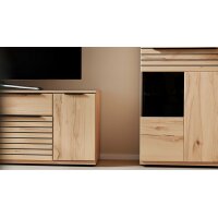 Interliving Wohnzimmer Serie 2032 - Wohnwand Risseiche - Länge ca. 330 cm