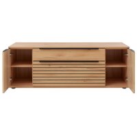 Interliving Wohnzimmer Serie 2032 - Wohnwand Risseiche - Länge ca. 330 cm