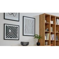 Interliving Wohnzimmer Serie 2032 - Regalkombination Risseiche - dreiteilig