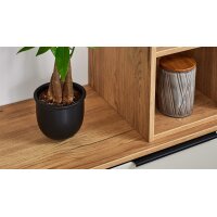 Interliving Wohnzimmer Serie 2032 - Regalkombination Risseiche - dreiteilig