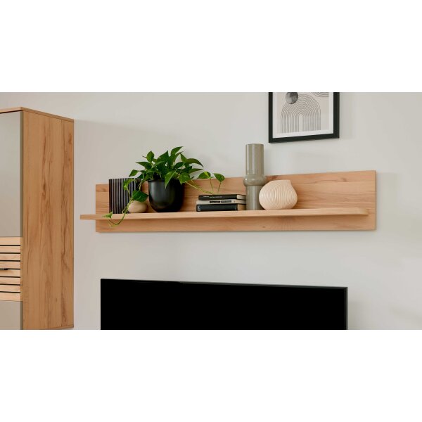Interliving Wohnzimmer Serie 2032 - Wandboard Balkenbuche - Länge ca. 180 cm