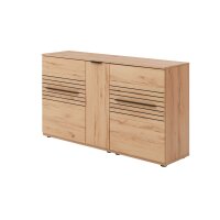 Interliving Wohnzimmer Serie 2032 - Sideboard Risseiche - drei Türen, Länge ca. 150 cm