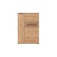 Interliving Wohnzimmer Serie 2032 - Highboard Risseiche - zwei Türen, Breite ca. 90 cm
