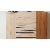 Interliving Wohnzimmer Serie 2032 - Highboard Risseiche - zwei Türen, Breite ca. 90 cm
