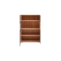 Interliving Wohnzimmer Serie 2032 - Highboard Grau & Risseiche - vier Türen, Breite ca. 180 cm