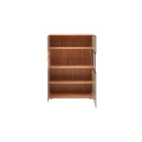 Interliving Wohnzimmer Serie 2032 - Highboard Grau & Risseiche - vier Türen, Breite ca. 180 cm