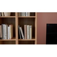 Interliving Wohnzimmer Serie 2032 - Wohnwand Grau & Risseiche - Länge ca. 315 cm
