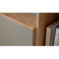 Interliving Wohnzimmer Serie 2032 - Wohnwand Grau & Risseiche - Länge ca. 315 cm