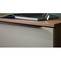 Interliving Wohnzimmer Serie 2032 - Lowboard Sandbeige & Balkenbuche - dreiteilig, Länge ca. 210 cm