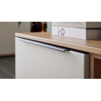 Interliving Wohnzimmer Serie 2032 - Lowboard Sandbeige & Balkenbuche - dreiteilig, Länge ca. 210 cm