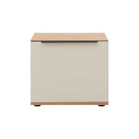 Interliving Wohnzimmer Serie 2032 - Lowboard Sandbeige & Balkenbuche - dreiteilig, Länge ca. 210 cm
