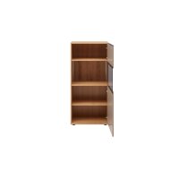 Interliving Wohnzimmer Serie 2032 - Highboard Grau & Risseiche - drei Türen, Breite ca. 180 cm