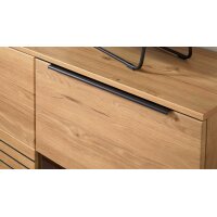 Interliving Wohnzimmer Serie 2032 - Highboard mit Apothekerauszug Risseiche - zwei Türen, drei Schubladen, Breite ca. 150 cm