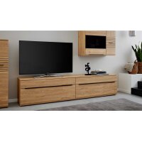 Interliving Wohnzimmer Serie 2032 - Wohnwand Risseiche - Länge ca. 345 cm