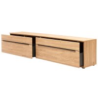 Interliving Wohnzimmer Serie 2032 - Wohnwand Risseiche - Länge ca. 345 cm