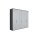 Interliving Schlafzimmer Serie 1210 – Kleiderschrank Seidengrau & Basalt - sechs Türen, Breite ca. 299 cm