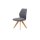 Interliving Esszimmer Serie 5102 – Polsterstuhl mit Drehfunktion graphitfarbene Mikrofaser Atlantis & Wildeiche