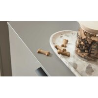 Interliving Garderobe Serie 6012 - Garderoben-Set graubeiger Mattlack - fünfteilig