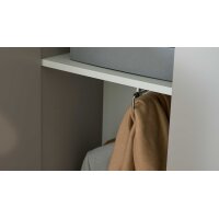 Interliving Garderobe Serie 6012 - Garderoben-Set graubeiger Mattlack - fünfteilig