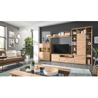 Interliving Wohnzimmer Serie 2110 - Wohnwand Alteiche - Breite ca. 345 cm
