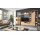 Interliving Wohnzimmer Serie 2110 - Wohnwand Alteiche - Breite ca. 345 cm