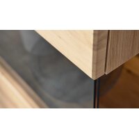 Interliving Wohnzimmer Serie 2110 - Highboard Alteiche - zweiteilig, Breite ca. 90 cm