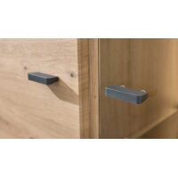 Interliving Wohnzimmer Serie 2110 - Highboard Alteiche - zweiteilig, Breite ca. 90 cm