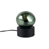 Interliving Leuchten Serie 9350 - Tischlampe grünes Glas - Höhe ca. 19 cm