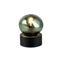 Interliving Leuchten Serie 9350 - Tischlampe grünes Glas - Höhe ca. 19 cm