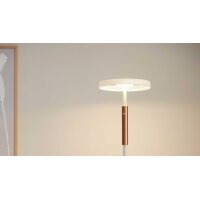 Interliving Leuchten Serie 9351 - Stehlampe warmgraues & kaffeefarbenes Metall - Höhe ca. 160 cm
