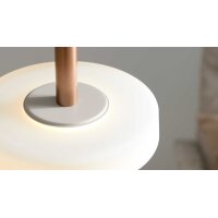 Interliving Leuchten Serie 9351 - Hängelampe warmgraues & kaffeefarbenes Metall - ein Lampenschirm