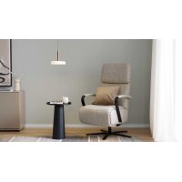 Interliving Leuchten Serie 9351 - Hängelampe warmgraues & kaffeefarbenes Metall - ein Lampenschirm