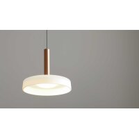 Interliving Leuchten Serie 9351 - Hängelampe warmgraues & kaffeefarbenes Metall - ein Lampenschirm