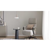 Interliving Leuchten Serie 9351 - Hängelampe warmgraues & kaffeefarbenes Metall - ein Lampenschirm