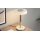 Interliving Leuchten Serie 9351 - Tischlampe warmgraues & kaffeefarbenes Metall - Höhe ca. 35 cm