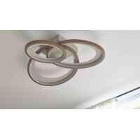 Interliving Leuchten Serie 9353 - Deckenlampe warmgraues...