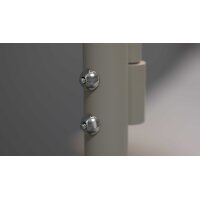 Interliving Leuchten Serie 9352 - Stehlampe mit Leselicht warmgraues & kaffeefarbenes Metall - Höhe ca. 180 cm