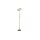 Interliving Leuchten Serie 9352 - Stehlampe mit Leselicht warmgraues & kaffeefarbenes Metall - Höhe ca. 180 cm