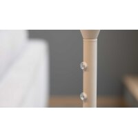 Interliving Leuchten Serie 9352 - Stehlampe mit zwei Flexarmen warmgraues & kaffeefarbenes Metall - Höhe ca. 160 cm