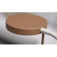 Interliving Leuchten Serie 9352 - Stehlampe mit zwei Flexarmen warmgraues & kaffeefarbenes Metall - Höhe ca. 160 cm