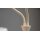 Interliving Leuchten Serie 9352 - Stehlampe mit zwei Flexarmen warmgraues & kaffeefarbenes Metall - Höhe ca. 160 cm
