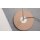 Interliving Leuchten Serie 9352 - Stehlampe mit zwei Flexarmen warmgraues & kaffeefarbenes Metall - Höhe ca. 160 cm