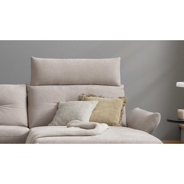 Interliving Sofa Serie 4400 - Kopfstütze platingrauer Bezug DWN 49 - Breite ca. 102 cm