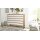 Interliving Kleiderschrank Serie 1205 – Schubladenkommode Weiß & Eiche Bianco – fünf Schubladen, Breite ca. 80 cm