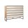Interliving Kleiderschrank Serie 1205 – Schubladenkommode Weiß & Eiche Bianco – fünf Schubladen, Breite ca. 80 cm