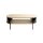 Couchtisch Eiche natur & schwarzes Metallgestell - Breite ca. 100 cm