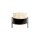 Couchtisch Eiche natur & schwarzes Metallgestell - Breite ca. 100 cm