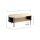 Couchtisch Eiche natur & schwarzes Metallgestell - Breite ca. 100 cm