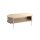 Couchtisch Eiche natur & graues Metallgestell - Breite ca. 100 cm
