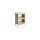 Beistelltisch Eiche natur & graues Metallgestell - ca. 44 x 60 cm